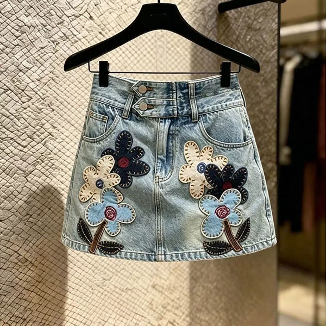 Summer Clothing New Look - Nouvelle jupe en jean taille haute