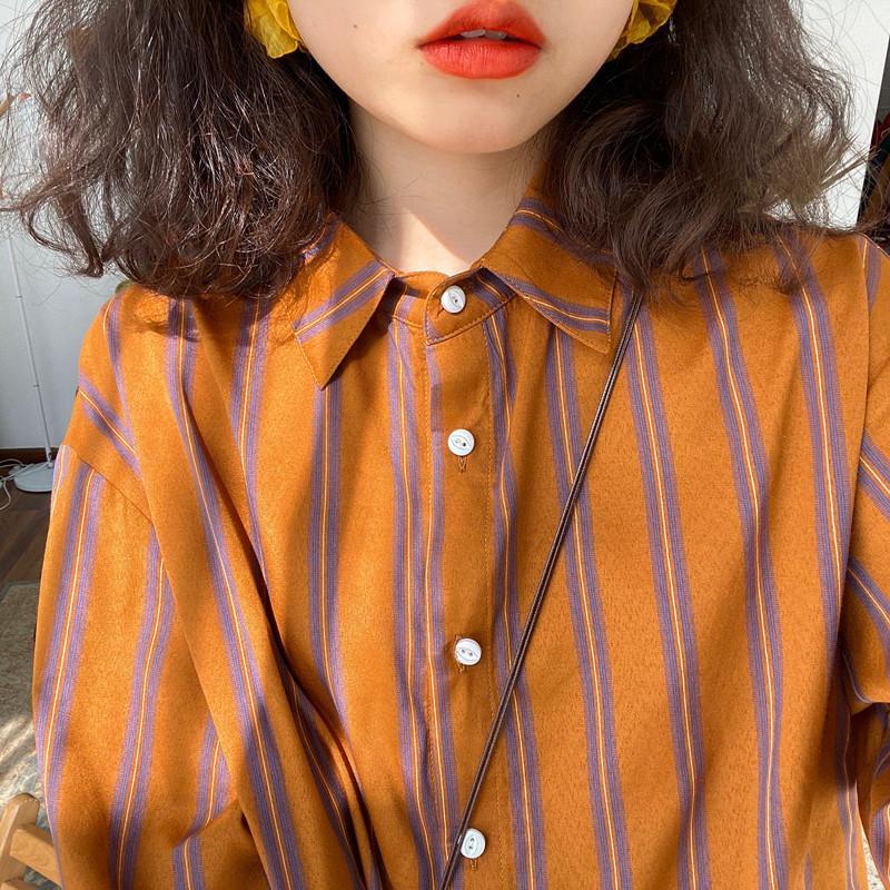Summer Youth Clothing - Chemisier décontracté à rayures pour femmes,