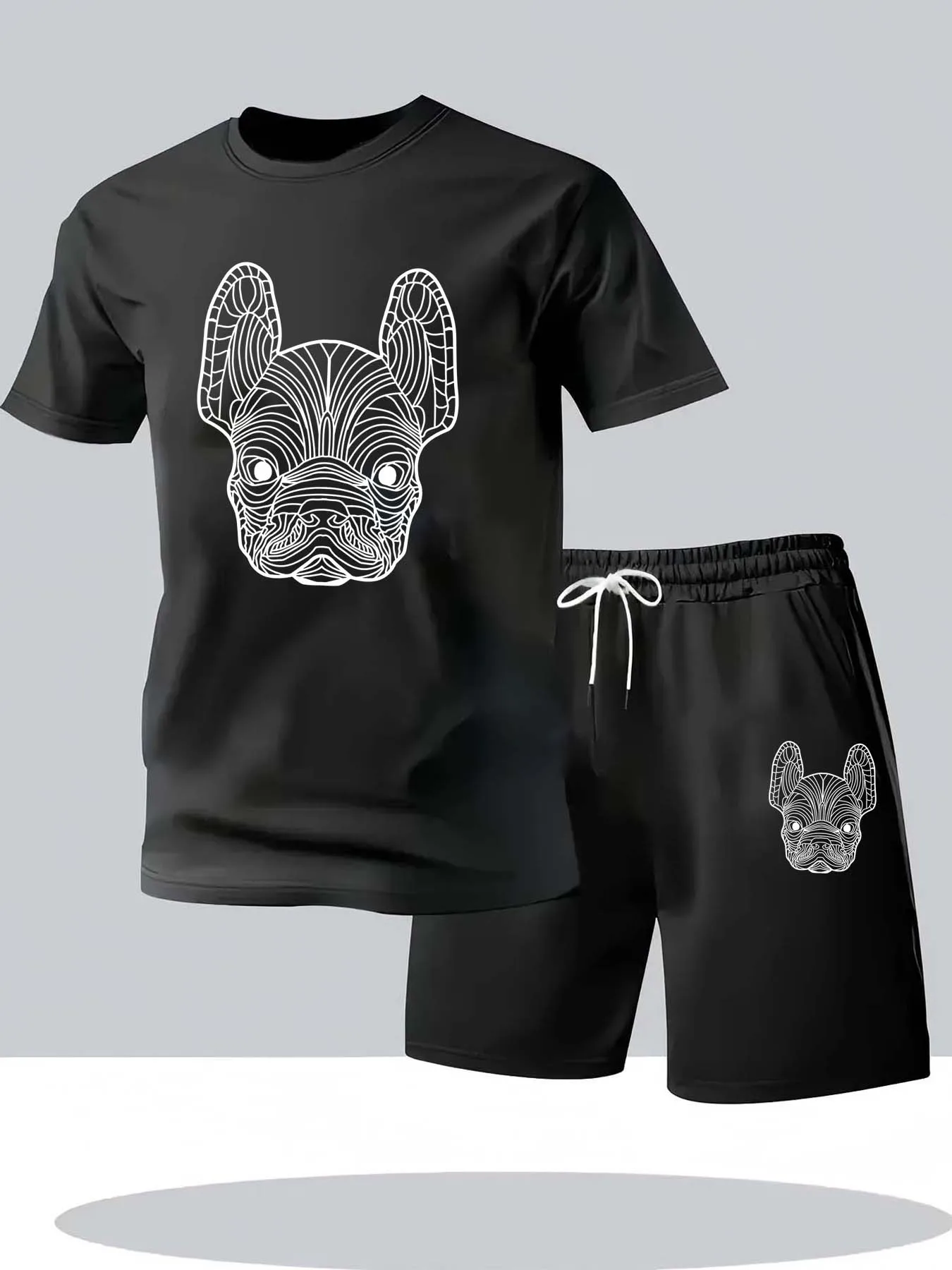 Summer Gym Clothing - Ensemble t-shirt et short à manches