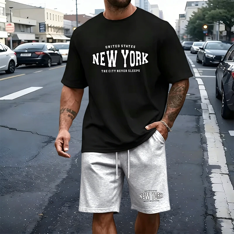 Summer Gym Clothing - Ensemble T-shirt et short décontracté pour