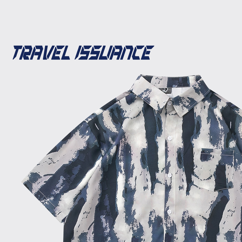 Summer Clothing Drawing - Chemise à manches courtes Street Art