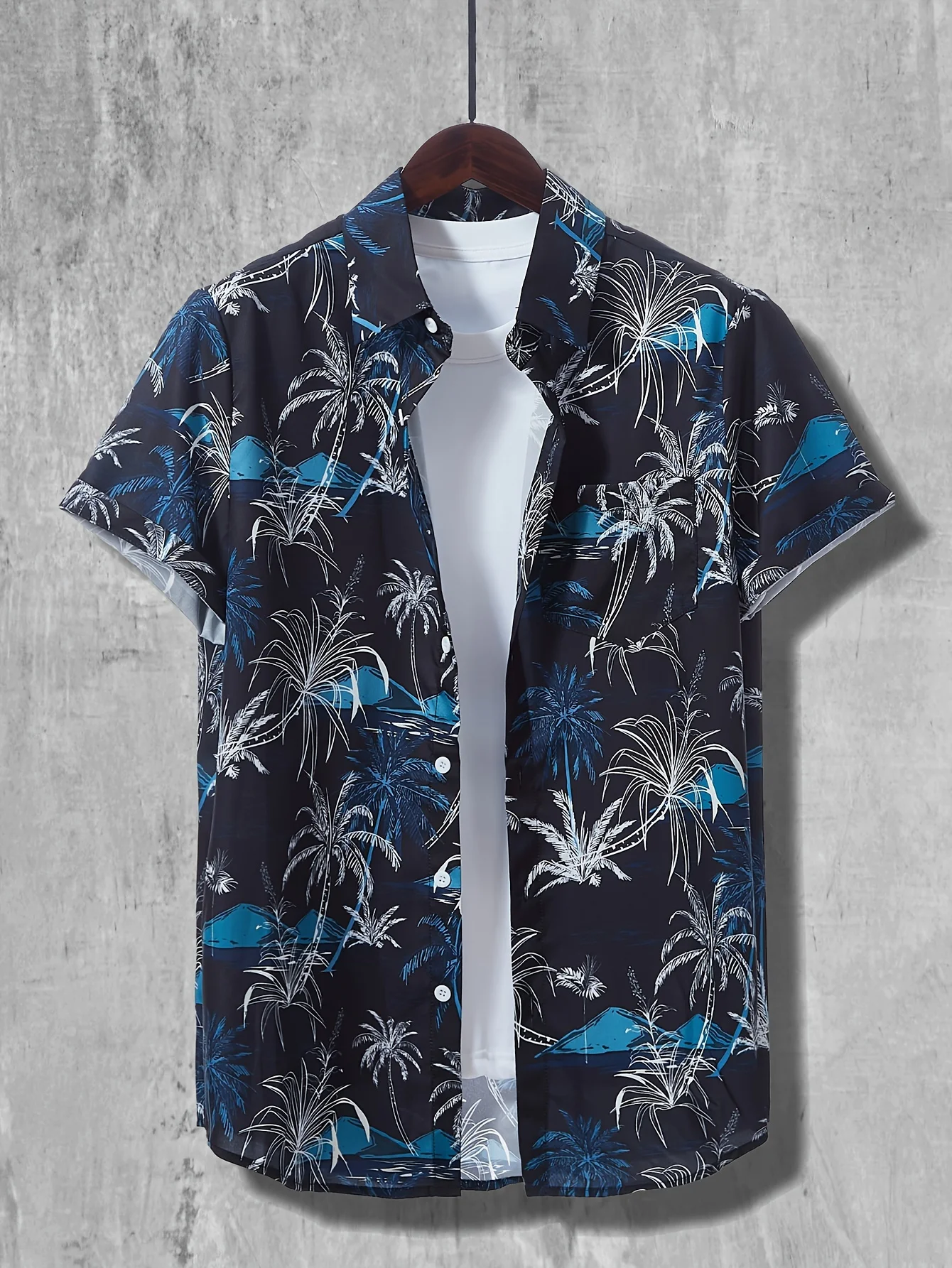 Summer Clothing Resort - Chemise hawaïenne à imprimé palmier de