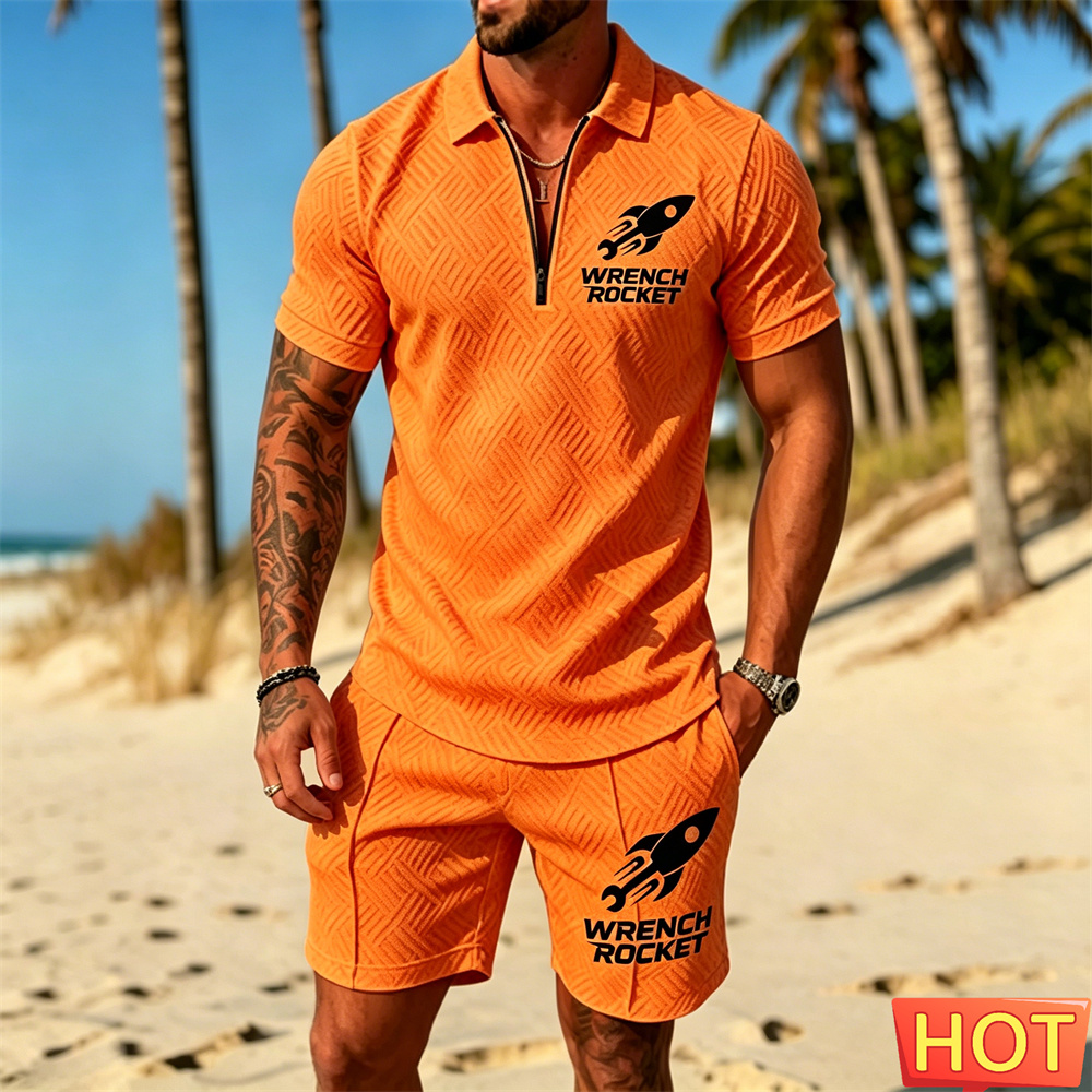 Ensemble polo décontracté pour - Summer Vacation Clothing Men avis et prix