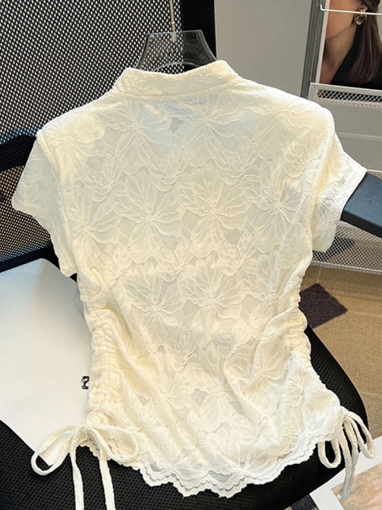 Chemises de style chinois col  - Summer Clothing Drawing avis et prix