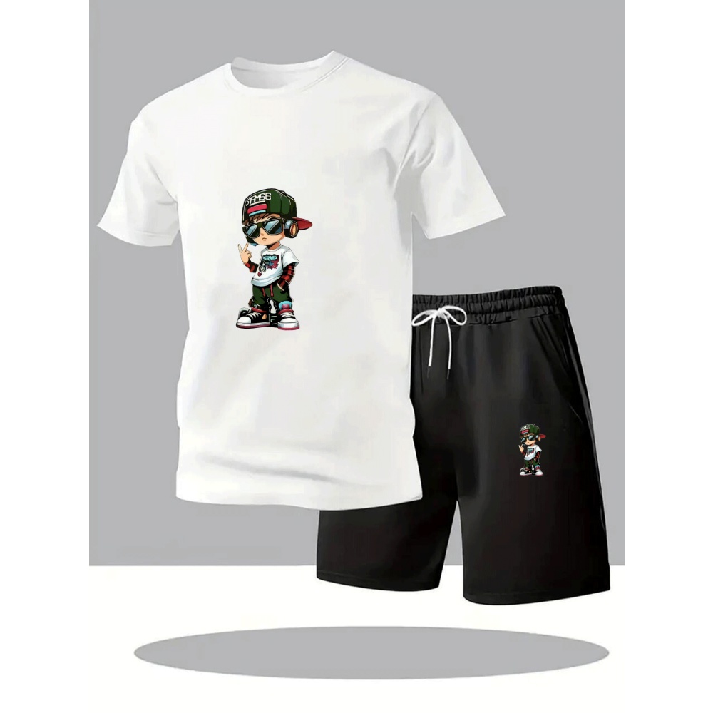Ensemble T-shirt à manches cou - Summer Gym Clothing avis et prix