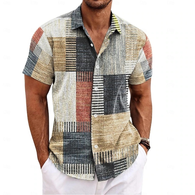 Chemise d'été pour homme, styl - Summer Vacation Clothing Men avis et prix