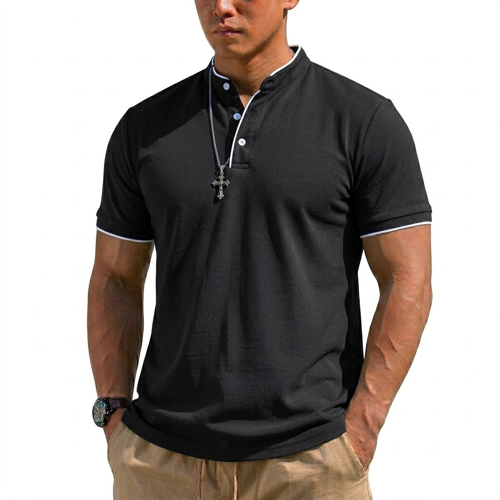 Chemise Henley à manches court - Summer Gym Clothing avis et prix