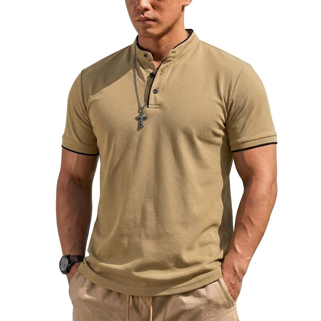 Chemise Henley à manches court - Summer Gym Clothing avis et prix