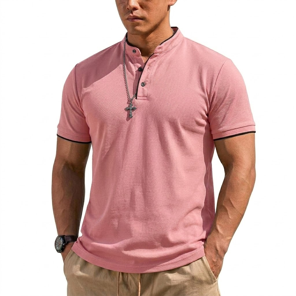 Chemise Henley à manches court - Summer Gym Clothing avis et prix