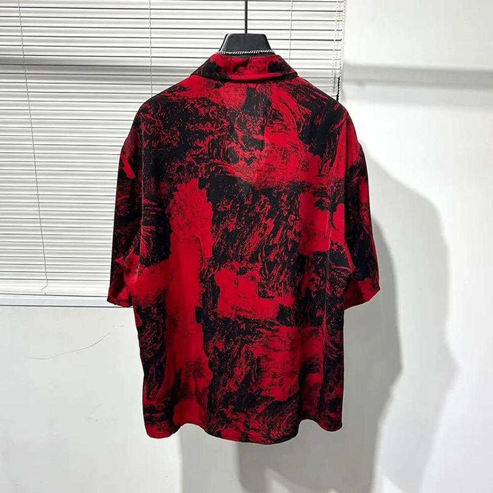 Chemise de peinture de paysage - Summer Vacation Clothing Men avis et prix